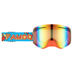 Ochelari Snowmobil AMOQ Vision Vent+ cu lentila magnetica  Pizza - Red Mirror