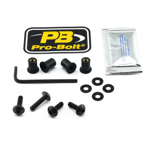 Screen Bolt Aluminium Black, 1, nordicamoto.ro