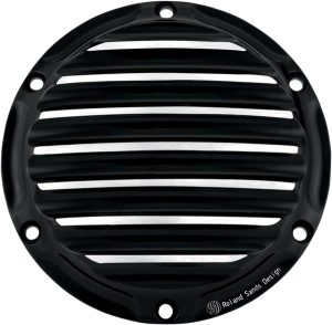 Nostalgia Derby Cover Black, Chrome, Polished, Anodized, Contrast Cut, 1, nordicamoto.ro