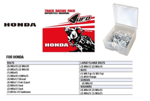 Track Racing Pack Hardware Sets - Honda Steel