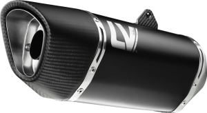 Tobă de eșapament LeoVince LV-14 R Black Edition Slip-On pentru Kawasaki Z400 / Z500, nordicamoto.ro