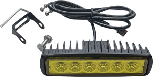 Yellow High Power Led Driving Light Bar Black