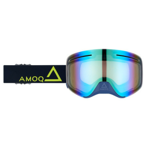 Ochelari Snowmobil AMOQ Vision Vent+ cu lentila magnetica Navy-Gold - Gold Mirror