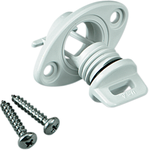 Pwc Floating Drain Plug White 