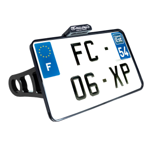 License Plate Side Mounts White, 3, nordicamoto.ro