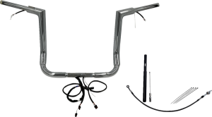 Plug & Play Ez Install 1-1/2(r) Flat Top Handlebar Kit Silver, 2, nordicamoto.ro