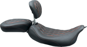 Wide Tripper Solo Seat With Removable Driver Backrest Black