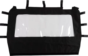 Utv Rear Windscreen Black 