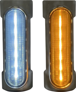 Dynamic Amber/white Engine Guard Leds Chrome