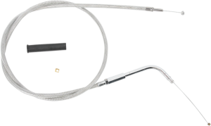 Stainless Braided Throttle Cable Silver, 2, nordicamoto.ro