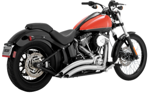 Big Radius Exhaust System Chrome, 4, nordicamoto.ro