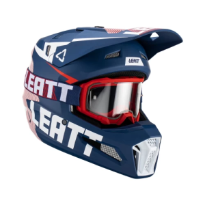 Kit Casca Leatt Moto 3.5 V23 Albastru Royal, nordicamoto.ro