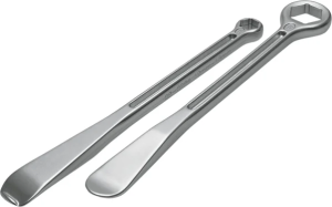 Levierele pentru anvelope T6, anodizate, argintii, 1, nordicamoto.ro