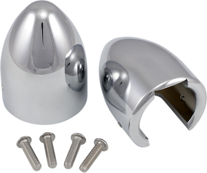 Fork Bullets Axle Nut Covers Chrome, 1, nordicamoto.ro