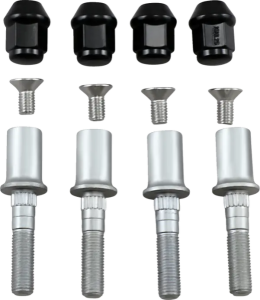 MOOSE RACING Wheel Stud-nut Kit Silver 