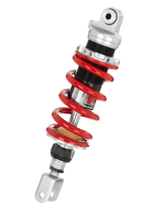 Emulsion Mono Gas Shock Adjustable Length Silver, Red, Black