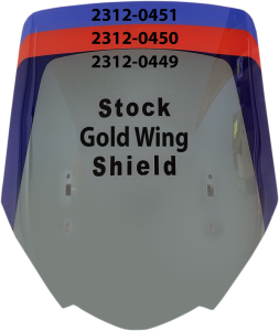 Gold Wing Wraparound Windshield Clear, 1, nordicamoto.ro