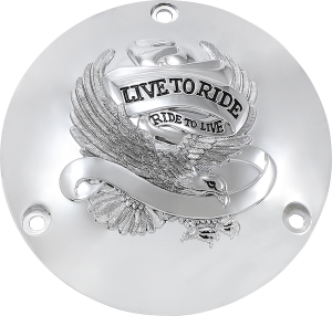 Live To Ride Derby Cover Chrome, 3, nordicamoto.ro