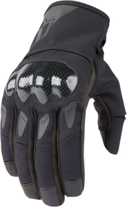 Manusi Textil/Piele Icon Stormhawk CE Black/Gray