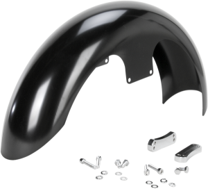 Hugger Front Fender With Mounting Blocks For Softail/dyna Black, 3, nordicamoto.ro