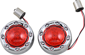 Probeam® Bullet Ringz 1156 Rear Turn Signals Chrome, 1, nordicamoto.ro
