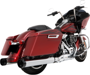 Muffler Slip-on 4.5(r) Duals For Touring Silver, Black, 1, nordicamoto.ro