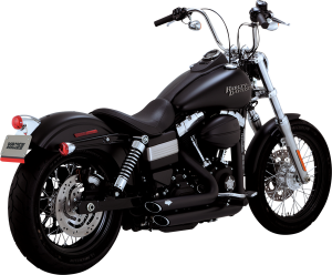 Shortshots Staggered Exhaust Systems Black, Matte Black, 2, nordicamoto.ro