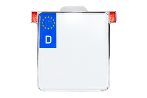 All-in-one 2.0 License Plate Holder W/ Led Plate Lights, Brake And Rear Lights Chrome, 2, nordicamoto.ro