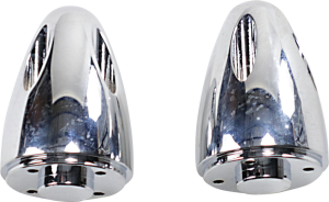 Bullet Handlebar Grip End Silver, 1, nordicamoto.ro