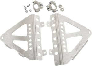 Radiator Race Braces Brushed Aluminum, 1, nordicamoto.ro