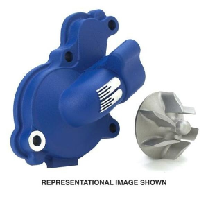 Supercooler Water Pump Cover & Impeller Kit Blue