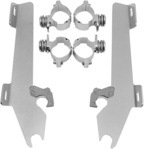 Fats/slim Windshield Trigger-lock Complete Mount Kit Polished, 1, nordicamoto.ro