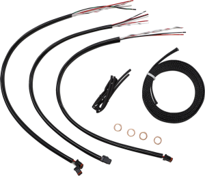 Complete Stainless Braided Handlebar Cable/brake Line Kit Silver, 1, nordicamoto.ro