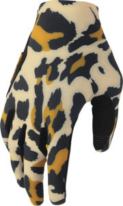 Women's Sportmode Cheetah Gloves Brown, Black 