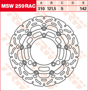 Contoured Floating Brake Rotor Titan