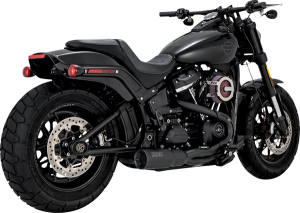 2-into-1 Hi-output Short Exhaust System Black, 2, nordicamoto.ro