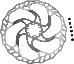 Wave® Fixed/oversize Bicycle Brake Rotor Black, Machined