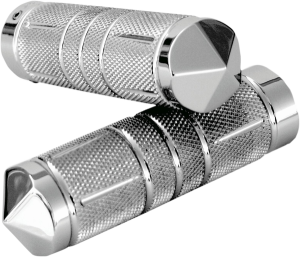 Knurled Diamond Custom Grips Silver