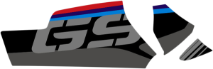 Swing Arm Decals Black, Blue, Gray, Red, 3, nordicamoto.ro