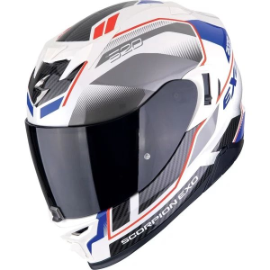 Casca integrala SCORPION EXO-520 EVO AIR LENA S Alb/Albastru/Rosu, 2, nordicamoto.ro