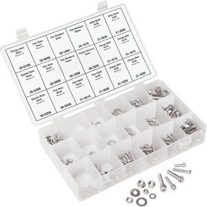 180-piece Metric Hardware Kit Silver