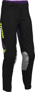 Pantaloni Launchmode pentru femei, cu model în pete, negru-violet, nordicamoto.ro
