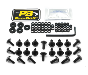 Fairing Bolt Kit For Kawasaki Black, 1, nordicamoto.ro