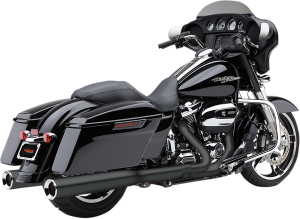 Powr-flo Slip-on Mufflers Black, 1, nordicamoto.ro