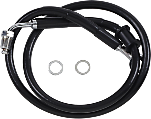 Extended Length Stainless Steel Brake Line Black, Vinyl Coated Oversize [+102 mm (4'')], 1, nordicamoto.ro