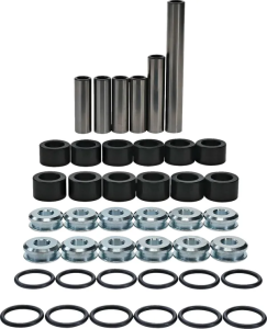 Rear Independent Suspension Linkage Rebuild Kit Black, Silver 