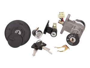 Lock Set Black, Silver, 2, nordicamoto.ro