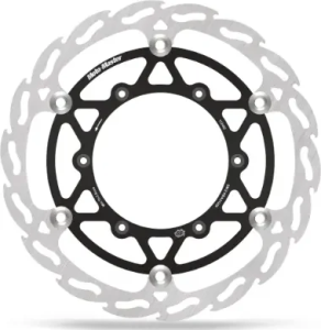 Flame Series Floating Rotor Black, Silver 