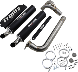 Stage 5 Dual Exhaust System Black, Brushed
