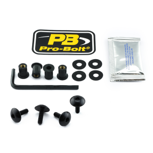Screen Bolt Aluminium Black, 1, nordicamoto.ro